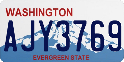 WA license plate AJY3769