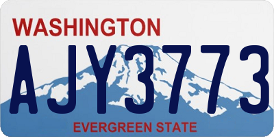 WA license plate AJY3773