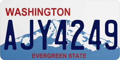 WA license plate AJY4249