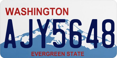 WA license plate AJY5648