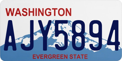 WA license plate AJY5894