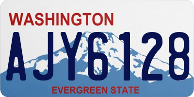 WA license plate AJY6128