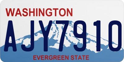 WA license plate AJY7910