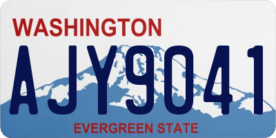 WA license plate AJY9041