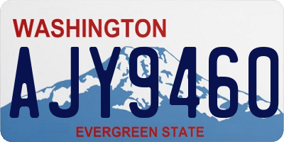 WA license plate AJY9460