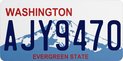WA license plate AJY9470