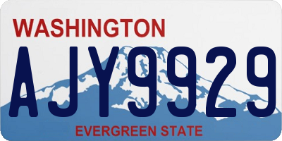 WA license plate AJY9929