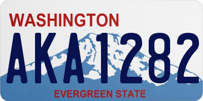 WA license plate AKA1282