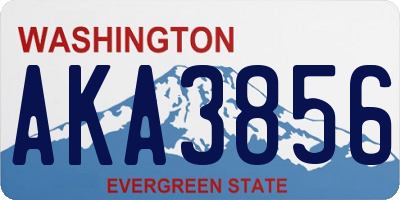 WA license plate AKA3856