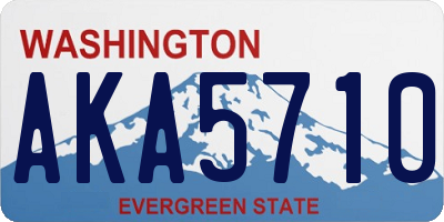 WA license plate AKA5710