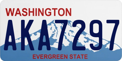 WA license plate AKA7297