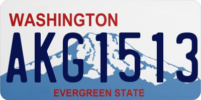 WA license plate AKG1513