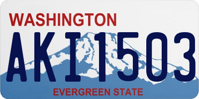 WA license plate AKI1503