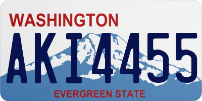 WA license plate AKI4455