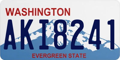 WA license plate AKI8241