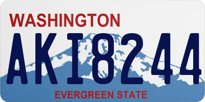WA license plate AKI8244