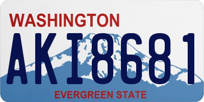 WA license plate AKI8681