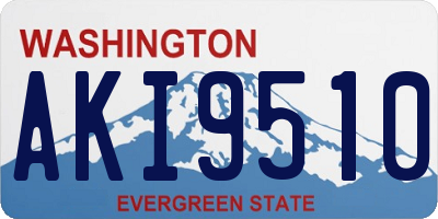 WA license plate AKI9510