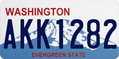 WA license plate AKK1282