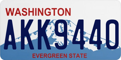 WA license plate AKK9440