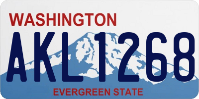 WA license plate AKL1268