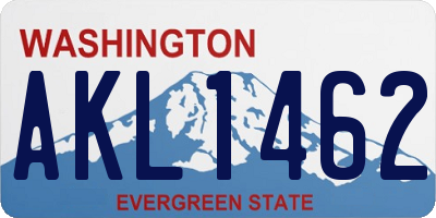 WA license plate AKL1462