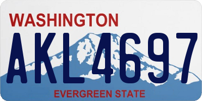 WA license plate AKL4697