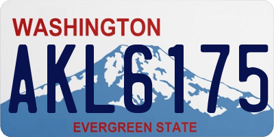 WA license plate AKL6175