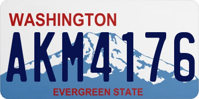 WA license plate AKM4176