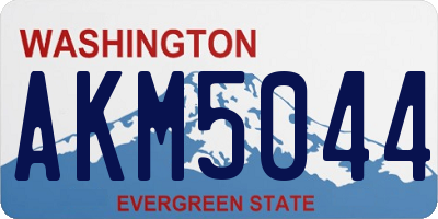 WA license plate AKM5044