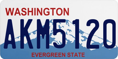 WA license plate AKM5120