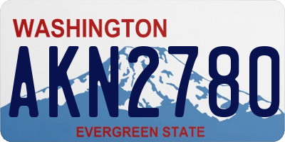 WA license plate AKN2780