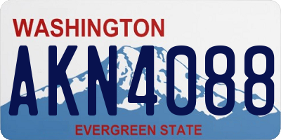 WA license plate AKN4088