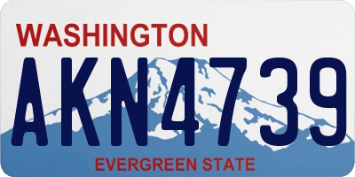 WA license plate AKN4739