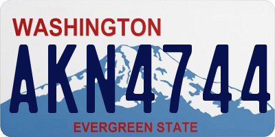 WA license plate AKN4744