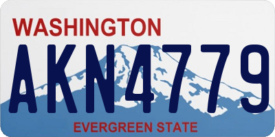 WA license plate AKN4779