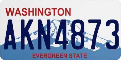 WA license plate AKN4873