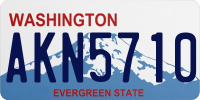 WA license plate AKN5710