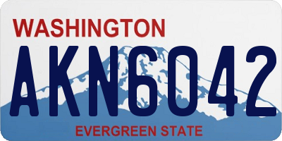 WA license plate AKN6042