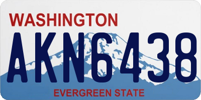 WA license plate AKN6438