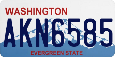 WA license plate AKN6585