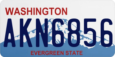 WA license plate AKN6856