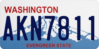 WA license plate AKN7811