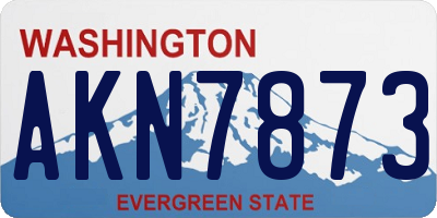 WA license plate AKN7873
