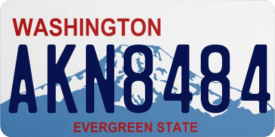 WA license plate AKN8484