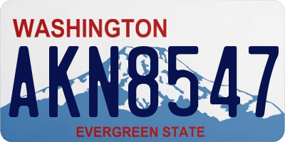 WA license plate AKN8547