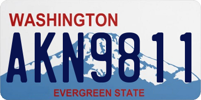 WA license plate AKN9811