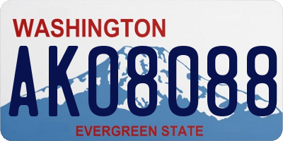 WA license plate AKO8088