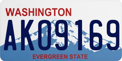 WA license plate AKO9169