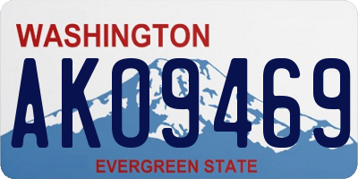 WA license plate AKO9469